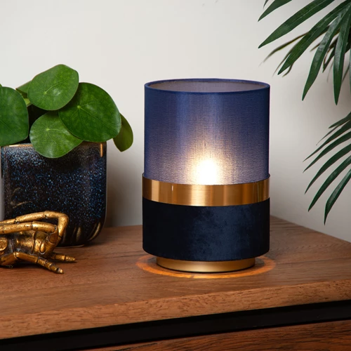 Lucide EXTRAVAGANZA TUSSE - Tischlampe - Ø 15 cm - 1xE14 - Blau - Atmosphäre 1